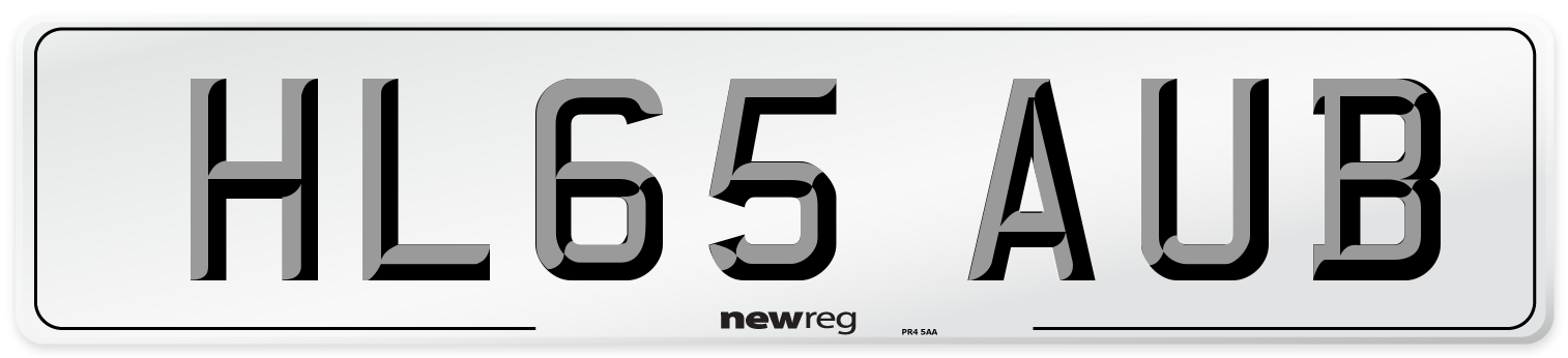 HL65 AUB Number Plate from New Reg